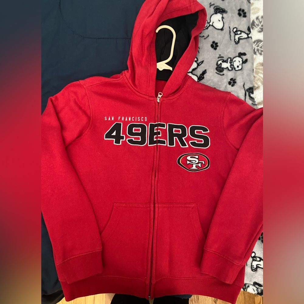 Boys size medium (7/8) Zip-up San Francisco 49er Hoodie